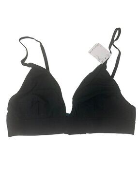 Anemone Black Jersey Triangle Bralette